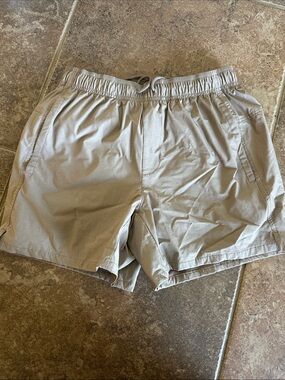 Khaki Boys Elastic Waist Shorts
